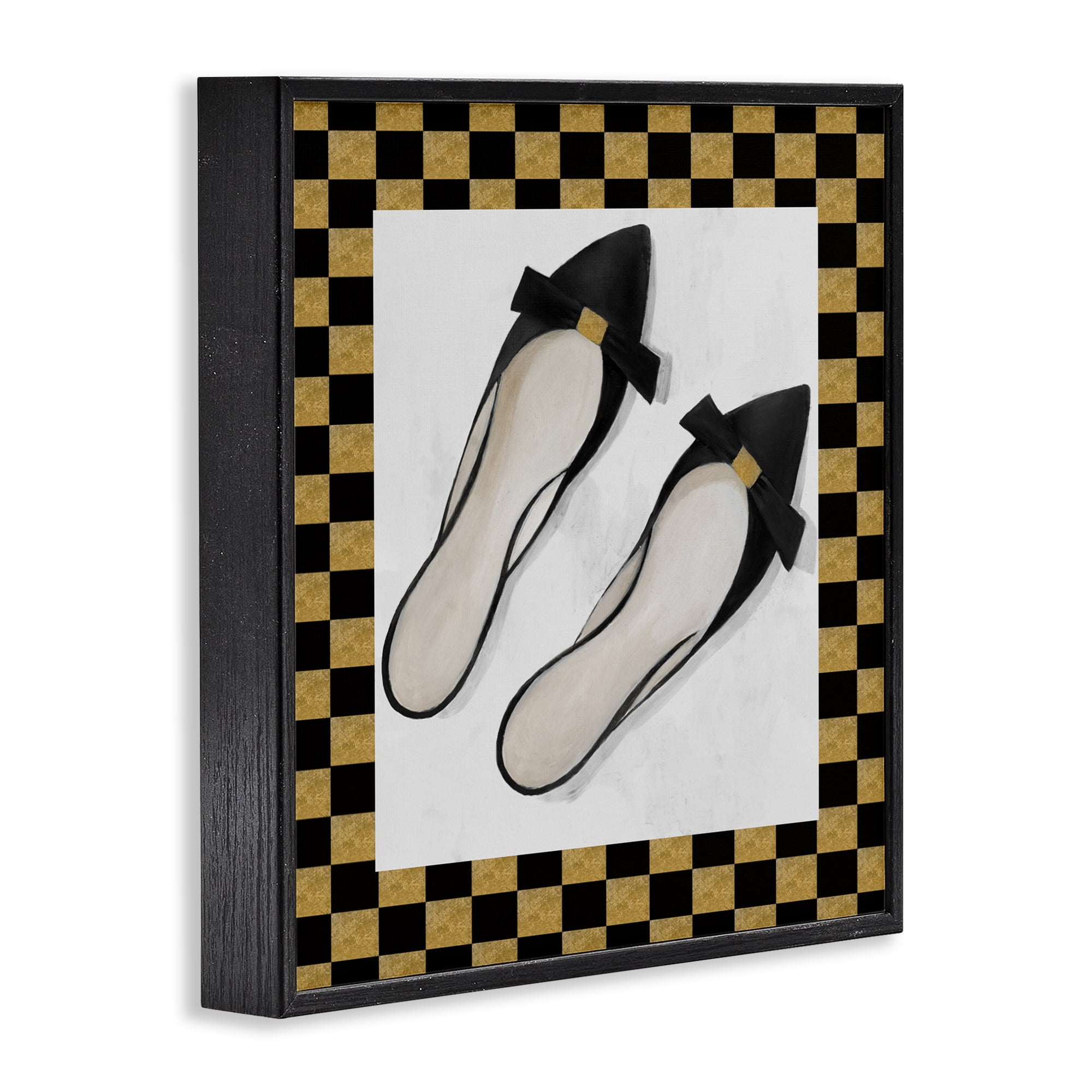 Stupell Industries Sleek Black Sliders Black Framed Giclee Art, design by Lorenzo Collective