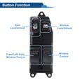 thumbnail image 3 of Interruptor de ventana eléctrica del lado del conductor delantero 1 pieza para Toyota Tacoma Yaris, interruptor de control de ventana No. 8482004010/8482010100, negro, 3 of 7
