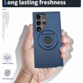 thumbnail image 5 of JiaheCover for Samsung Galaxy S24 Ultra Case with Ring Holder, Shockproof Hard PC Matte Scratchproof Magnetic Kickstand Case for Galaxy S24 Ultra,Blue, 5 of 7