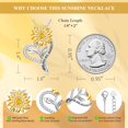 thumbnail image 3 of Collar Meeshi Sunflower You Are My Sunshine S925 de plata, 3 of 6