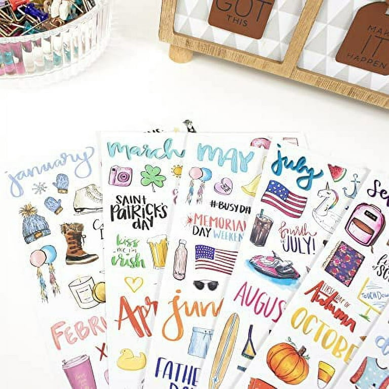 Planner Sticker Sheets, Holiday Pack - Bloom Daily Planners