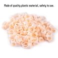thumbnail image 3 of Disposable Glue Rings, 3 Types 100pcs Silicone Semi-permanent  Ink Ring Cup For Pigment Holder, 3 of 8
