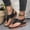 Black, variant on POIUYTR Orthopedic Sandals with Arch Support Flip Flops for Women Wedge Sandals Comfortable Walking Sandals Dressy Summer Casual Slip on Thong Sandals