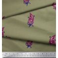 thumbnail image 2 of Soimoi Polyester Crepe Fabric Artistic Leaves Print Fabric by Yard 52 Inch Wide, 2 of 5