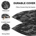 thumbnail image 6 of Outdoor Waterproof Pillow Covers Pack of 2, Black Coastal Starfish Shell Coral Seahorse Ocean Vintage Decorative Throw Pillowcases Cushion Covers for Garden Patio Tent Sofa Couch, 20x20 inch, 6 of 8