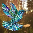 thumbnail image 6 of Colorful Hummingbird Sun Catcher Acrylic Rainbow Bird Wind Chimes Crafts Hanging Decor for All Seasons Home & Garden Decoration, 6 of 8