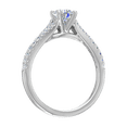 thumbnail image 2 of 0.70 Carat Prong Set Solitaire Diamond Engagement Ring Band in 14K White Gold (Ring Size 8.5), 2 of 5
