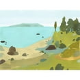 thumbnail image 3 of Green, Jacob 24x19 Black Modern Framed Museum Art Print Titled - Coastal Inlet II, 3 of 5