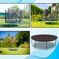 thumbnail image 6 of Covers & all Round Trampoline Cover, 12 Oz Waterproof UV & Weather Resistant, All Season Protector Outdoor Games Fitness Sports Cover for Garden Lawn, with Elastic (144"Diameter x 4"H, Coffee), 6 of 6