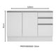 thumbnail image 2 of Mueble De Cocina Madesa 3 Cajones 2 Puertas 120 Cm Blanco Madesa G2412409GL, 2 of 10