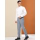thumbnail image 4 of Pantalones de Vestir Lars Amadeus Ajustados Frente Plano Color Sólido Gris XL, 4 of 6