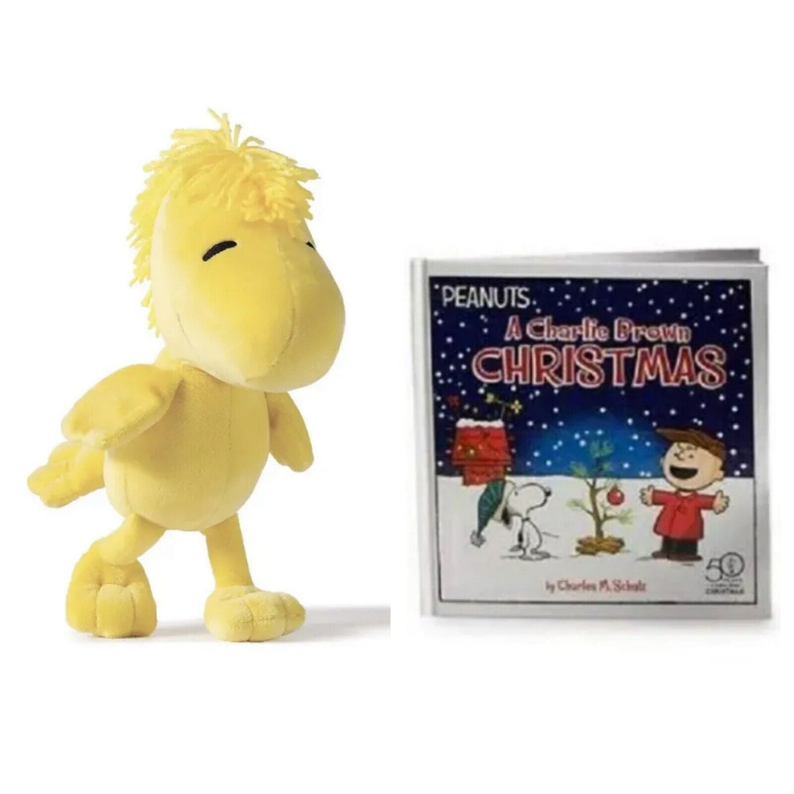 KOHL'S Plush Woodstock 12" & Mini Book Set A Charlie Brown Christmas