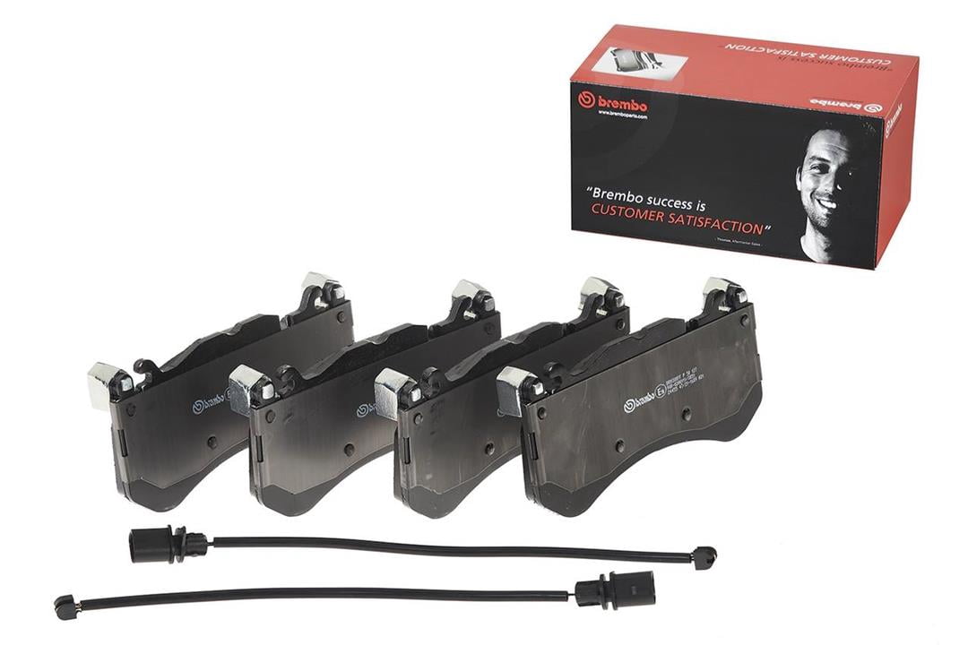 Brembo OE P50127 Low-Met Brake Pads for Audi RS7 (2014-2018) Front
