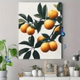 thumbnail image 4 of Qisvanset 12x16 Inch Orange Fruit Spirit Canvas Wall Art, Botanical Bible Verse Kitchen Nursery Apartment Decor, 4 of 8