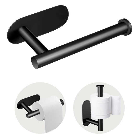 Portarrollos Jamestry de acero inoxidable negro de 16 cm