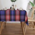 thumbnail image 3 of Rectangle Table Cloth, Scottish Blue Clan Plaid Tartan Resistant Washable Tablecloth Decorative Table Cover for Dining, Indoor and Outdoor, 3 of 6