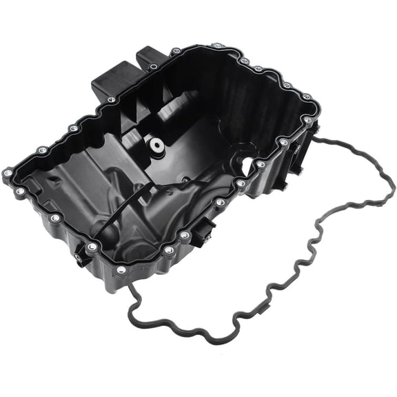 A-Premium Engine Oil Pan Sump with Drain Plug & Gasket Compatible with BMW 228i 2014-2016, 320i 2012-2017, 328i 2012-2016, 428i 2014-2016, 528i 2012-2016, Z4 2012-2015, 2.0L Turbocharged