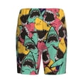 thumbnail image 5 of Easygdp Angry Shark Pattern Men's Short Pajama Pants, Sleep Shorts, Household Pants, Casual Pants with Pockets - 3X-Large, 5 of 9