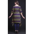 thumbnail image 2 of Bimba Hauts Imprimés Floraux Bleus Tournesol et Clarkia Rubicunda pour Femmes Kurti Asymétrique Robe d'Été pour Filles XXX-Large, 2 of 6