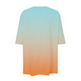 thumbnail image 5 of Uooqdmx Oversized Tshirts for Women, Tunics or Tops to Wear with Leggings, Oversized Workout Shirts for Women, Athletic Tops for Women, Womens T Shirts Loose Fit, Orange L, 5 of 5