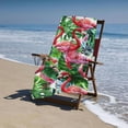 thumbnail image 4 of Palmetto Leaf Flamingo Microfiber Sand Free Beach Towel Thin Pool Towel Large Lightweight Absorbent Beach Towels for Travel Swim Pool Gym Beach Essentials Accessories, 4 of 8