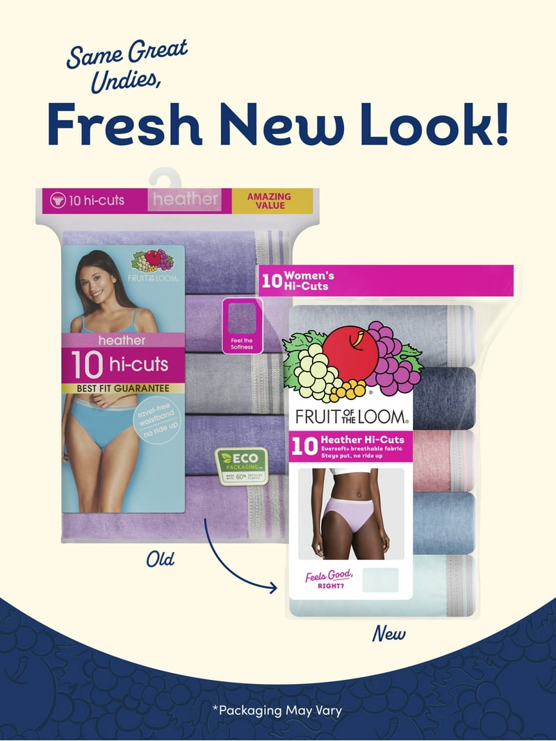 新品未使用BRIEFING ladies Fruit of the Loom Women's Cotton Brief Underwear 10-Pack Soft