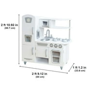 KidKraft Vintage Wooden White Play Kitchen with Ice Maker & Play Phone