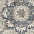 thumbnail image 6 of 9' X 12' Gray and Ivory Medallion Power Loom Area Rug, 6 of 11
