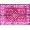 thumbnail image 1 of Ahgly Company Indoor Rectangle Geometric Pink Traditional Area Rugs, 3' x 5', 1 of 4