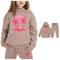 thumbnail image 3 of Toddler Kids Toddler Sweatsuit,2PC Long Sleeve Khaki Pullover Hoodie and Sweatpants Warm Fall Winter Clothes Boy Clothes 2-3 Yeats Cute&nbsp;Boys Girls&nbsp;Clothing, 3 of 6