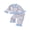 Blue, variant on RUINIXCW Toddler Baby Girl Spring Fall Winter Pajamas Set Kids PJS Sleepwear Floral Print Ruffled Button Down Collar Long Sleeve Shirt Tops Pants Set