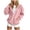 Pink, variant on Girls Hooded Jacket Solid Color Zip Up Hooded Jacket Long Sleeve Ribbed Cuff Casual Outerwear Tops Daily Leisure Coat for Girls with Pockets