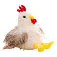 thumbnail image 2 of Gallo de Peluche Suave de 28 Cm (11 Pulgadas), Ideal Como Regalo de Cumpleaños. Un Adorable Peluche de Pollo para Niños Y Niñas., 2 of 9