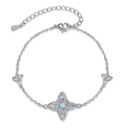 thumbnail image 1 of Pulseras Brazalete Nudo De Brujas Celta Para Mujer Plata 925 Xtellar Plateado, 1 of 3