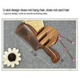 thumbnail image 2 of Sandalwood Wide Tooth Comb Curly Hair Portable Coarse Tooth Wooden Comb Hair Massage Tool Coarse, 2 of 5