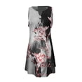 thumbnail image 4 of Dresses for Women, Women 2024 Summer Sleeveless Tank Dresses V Neck Slim Fit Short Casual Sundress Beach Dress for Women, 4 of 5