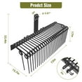 thumbnail image 2 of 72 Inch Durable Pine Straw Rake Spring Landscape Rake with 21 Tines and Fits 2" Receiver for Lawn Tractors or ATV/UTV, Black, 2 of 5