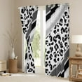 thumbnail image 3 of Homewish Cheetah Print Black Out Curtains for Boys Girls,Animal Print Curtains Pack of 2 (42x63 Each),Bling Glitter Stripes Bedroom Curtains,Super Cozy Room Decor, 3 of 6