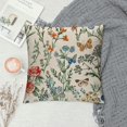 thumbnail image 2 of Spring Yellow Floral Pillow Covers  Sage Green Wild Flower Plant Butterfly Decorative Pillow Cases Vintage Seasonal Cushion Covers Farmhouse Home Decor For Porch Couch Outdoor, 2 of 5