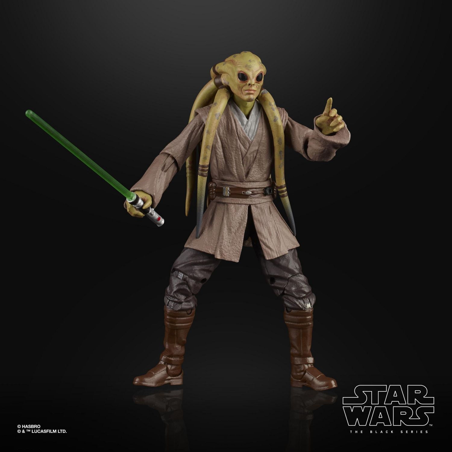 Star Wars The Black Series Kit Fisto Toy 6-inch Scale Star Wars: The Clone Wars Collectible Action Figure, Toys for Kids Ages 4 and Up
