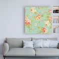 thumbnail image 3 of Trademark Fine Art 'Cottage Roses Pattern IIID' Canvas Art by Sue Schlabach, 3 of 3