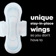 U by Kotex Clean & Secure Ultra Thin Pads with Wings, Heavy Absorbency, 44 Count