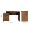 thumbnail image 3 of Escritorio de Oficina Secretarial 2 Cajones Suez Roble Mundo In Home Office, 3 of 7