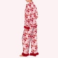 thumbnail image 4 of XIYON Womens Pajama Sets Women's Bow Loose Casual Personality Printed Home Comfort Suit Soft Comfy Nightwear Soft Sleepwear Loungewear, 4 of 9