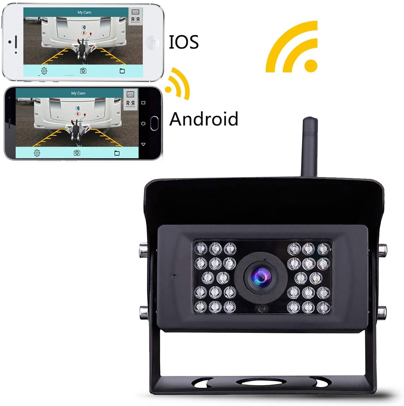 Wireless Backup Camera, Lastbus Night Vision Wide View Angle Waterproof