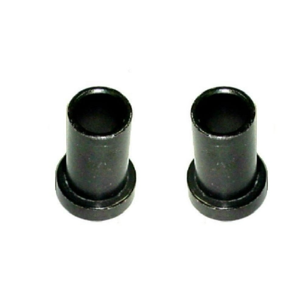 Set of Two Black Albion Bushings Top Hat Style Flanged Bushing 1/2