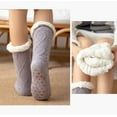 thumbnail image 5 of Women's Winter Socks with Gripper Soles, Fuzzy Plush Interior for Maximum Heat Retention US 6 to 11, 5 of 6