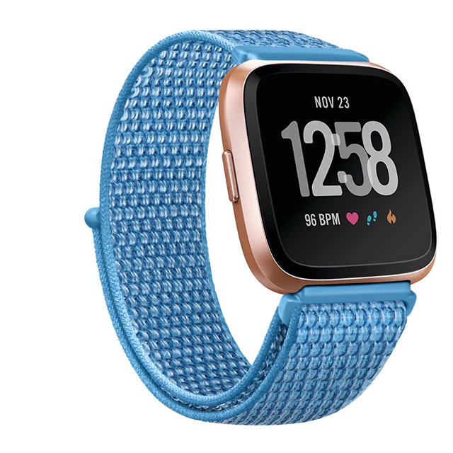 Nylon Strap for Fitbit Versa3 Lite Versa 2 band Smart watch replacment Watchbands correa Loop Bracelet Fitbit Versa 3 Sense band Sea Blue For Fitbit Versa 2