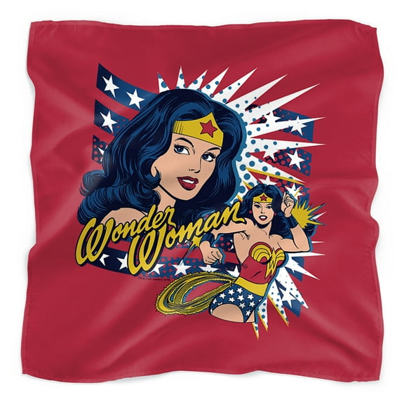 Wonder Woman Pop Art Wonder Bandana (21 in x 21 in)