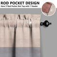 thumbnail image 5 of Gray Abstract Oil Painting Kitchen Curtain Valance 3 Piece Set for Kitchen Curtains and Valance Set Short Curtain Sink Window Decor 36 Inch Small Window Treatment Tier 27.5x36 Length, 5 of 6